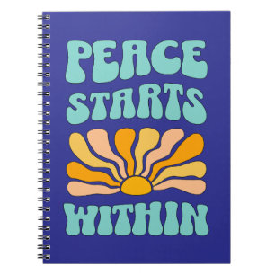 Caderno Espiral Paz começa dentro