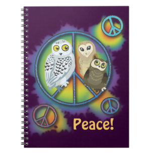 Caderno Espiral Paz Owl~notebook