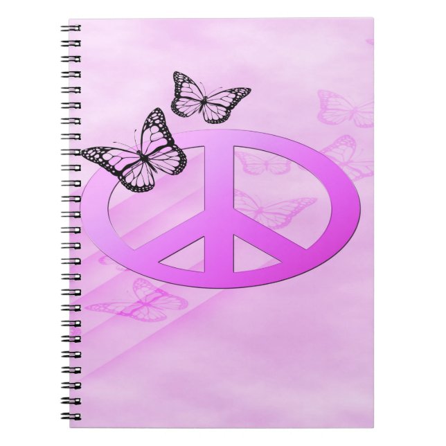 Caderno Espiral Paz rosa (Frente)