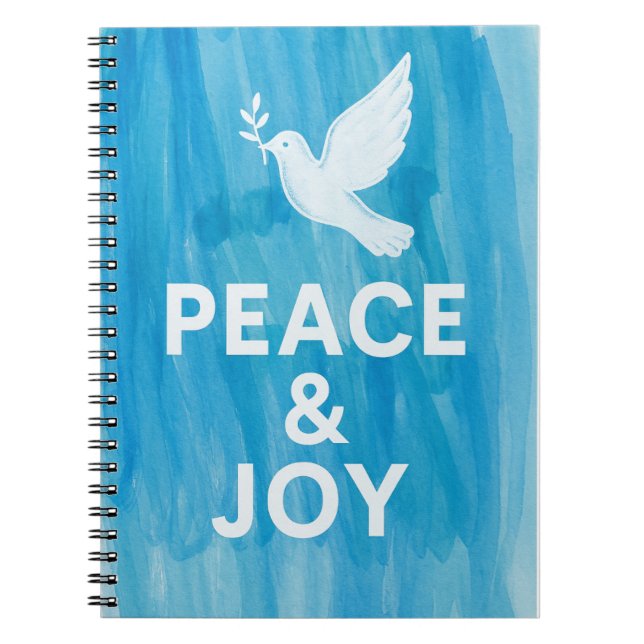Caderno Espiral Peace & Joy Holiday (Frente)