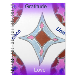 Caderno Espiral Peace Love Unity hakuna matata .png