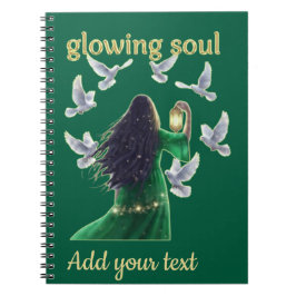 Caderno Espiral Peaceful Doves And Glowing Soul