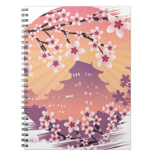 Caderno Espiral Peach Blossom