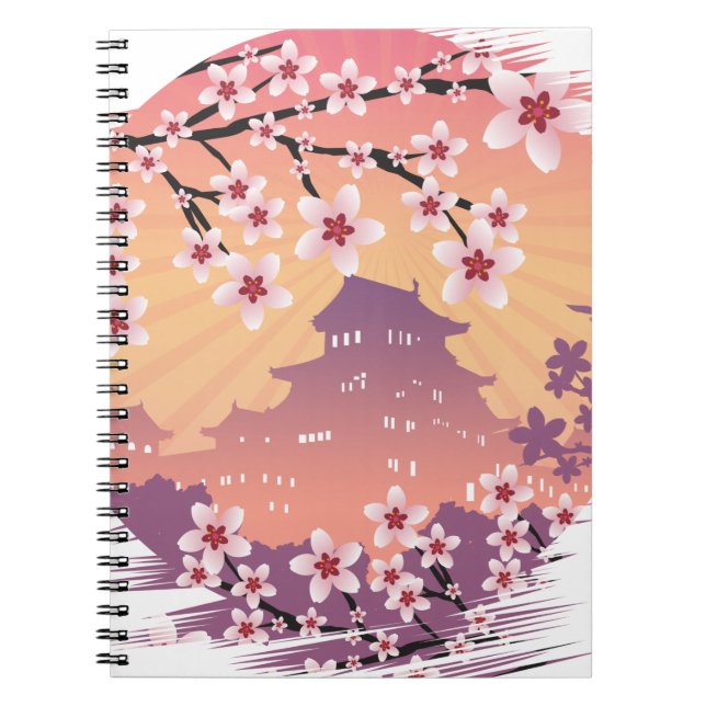 Caderno Espiral Peach Blossom (Frente)