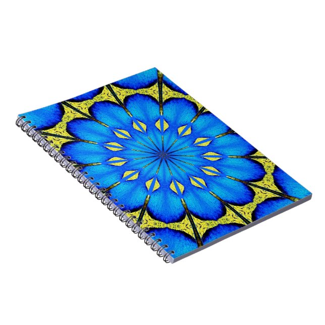 Caderno Espiral Peacock Feather Caleidoscópio 4 (Lado Direito)