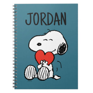 Caderno Espiral Peanuts   Valentine's Day   Snoopy Heart Hug