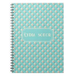 Caderno Espiral Pearl Personalizado e Notebook Teal