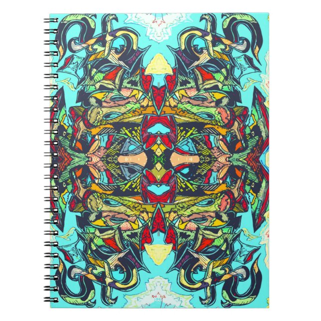 Caderno Espiral Peça de Grafite Colorida (Frente)