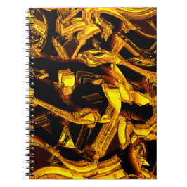 Caderno Espiral Pedaços ou bagaço de casca de tangerina desidratad