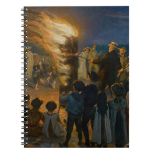 Caderno Espiral Peder Severin Kroyer - Fogueira da Noite de São Jo