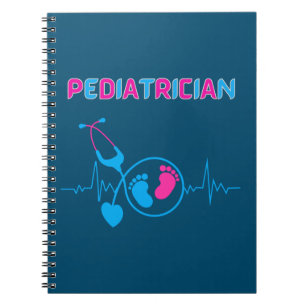 Caderno Espiral Pediatra, médico pediátrico, médico infantil,