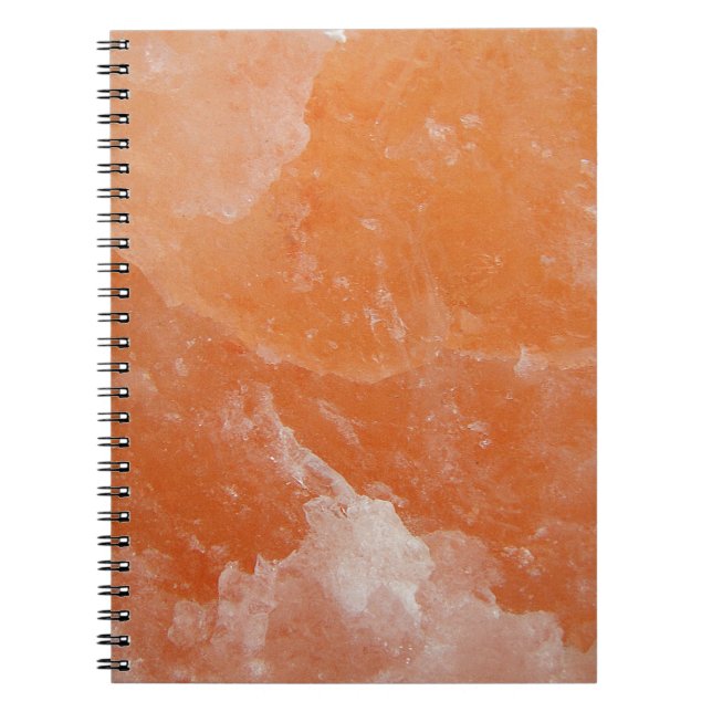 Caderno Espiral Pedra alaranjada de sal (Frente)