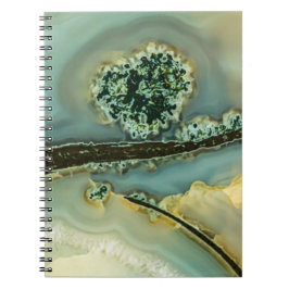 Caderno Espiral pedra dentro a semirprecioso