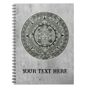 Caderno Espiral Pedra do Sol Asteca Mexicana Calendário Maia 1