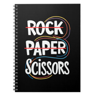 Caderno Espiral Pedra Papel Tesoura Lésbica Divertida Orgulho Gay