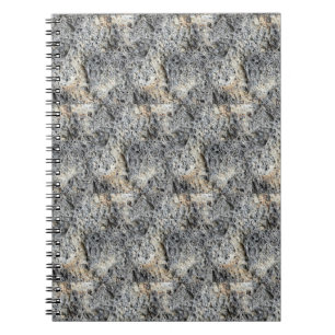 Caderno Espiral Pedra Porosa Padrão inclinado