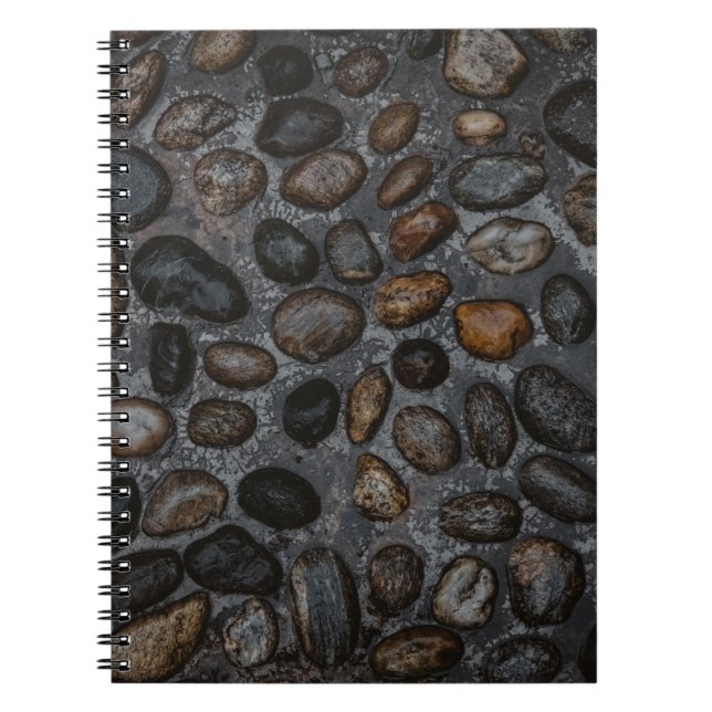Caderno Espiral Pedras de cor ordenadas (Frente)