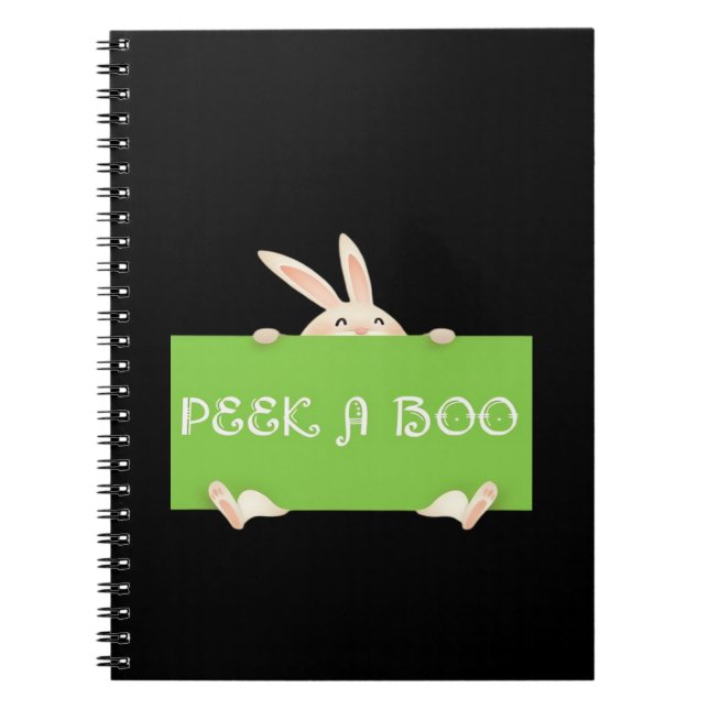 Caderno Espiral Peekaboo Bunny (Frente)