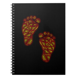 Caderno Espiral Pegadas de Bebê