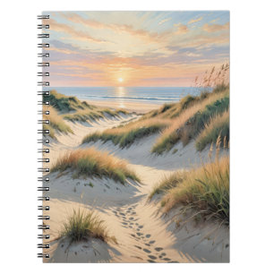 Caderno Espiral Pegadas de Duna de Areia