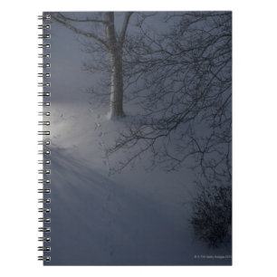 Caderno Espiral Pegadas na neve, Hamburgo, Alemanha