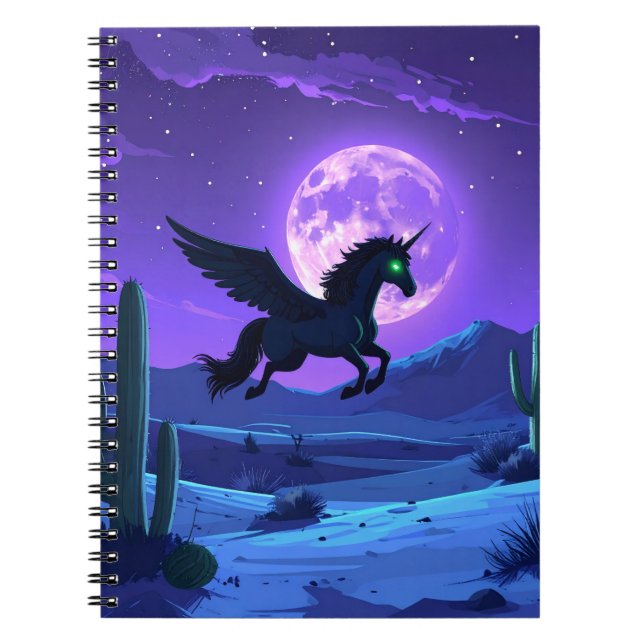 Caderno Espiral Pégaso Noturno (Frente)