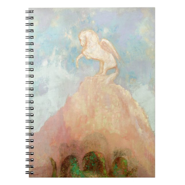 Caderno Espiral Pegasus branco, c.1908 (óleo em canvas) (Frente)
