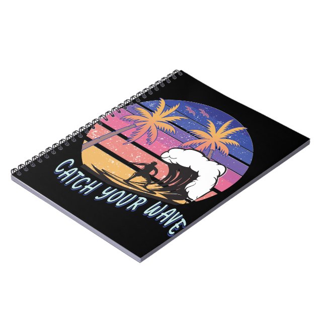 Caderno Espiral Pegue sua onda (Left Side)