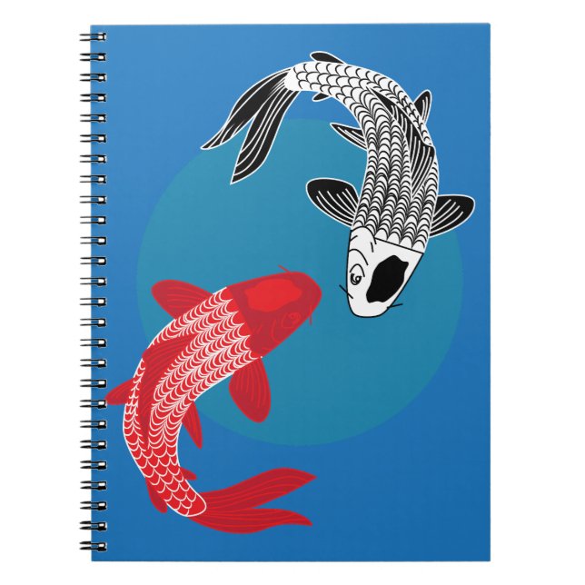 Caderno Espiral Peixe Koi (Frente)