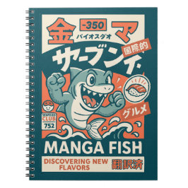 Caderno Espiral Peixe Mangá