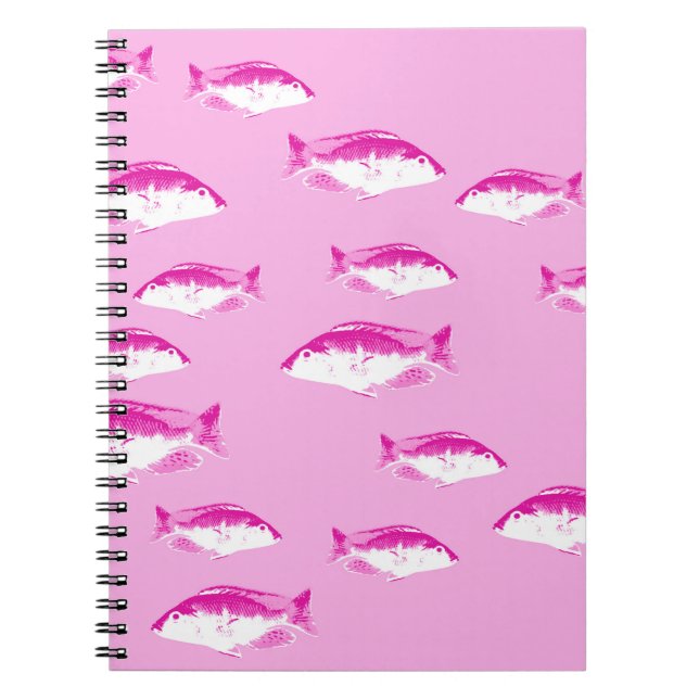 Caderno Espiral Peixe rosa (Frente)