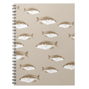 Caderno Espiral Peixe Sepia