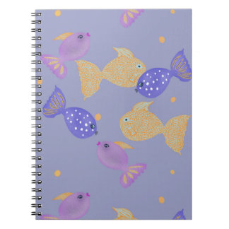Caderno Espiral Peixes Amigos