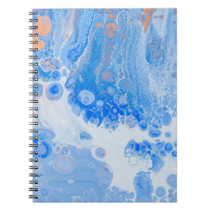 Caderno Espiral Peixes de água laranja e branca