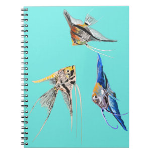 Caderno Espiral Peixes escalares