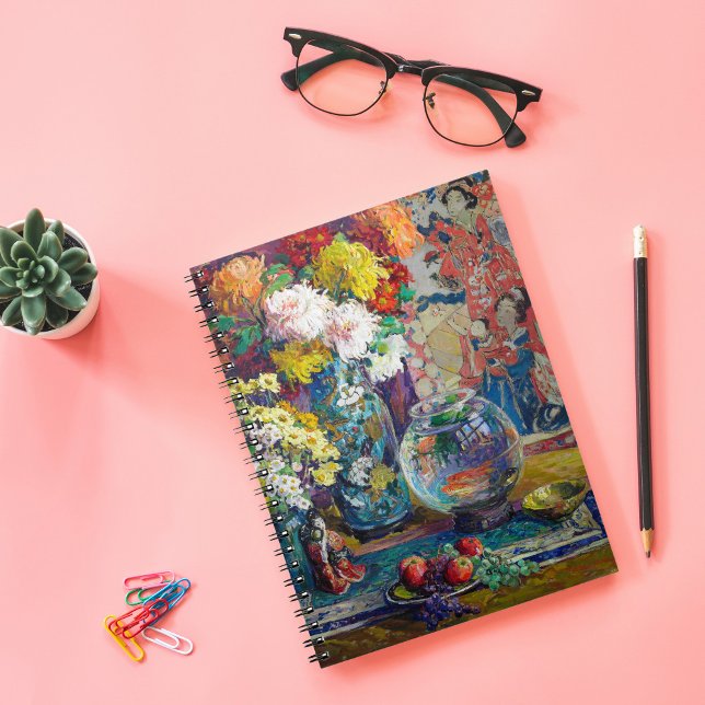 Caderno Espiral Peixes, Frutas e Flores | Kathryn E. Cherry (Criador carregado)