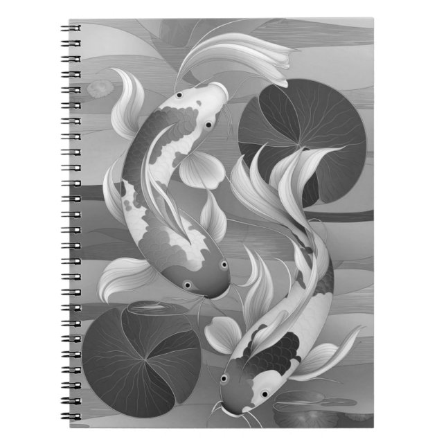 Caderno Espiral Peixes nadando (Frente)