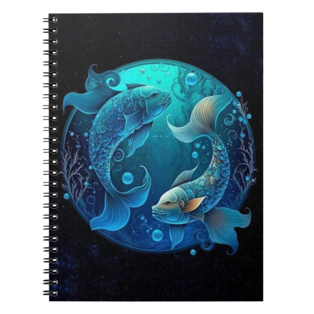 Caderno Espiral Peixes Notebook Zodiac Spiral (Frente)