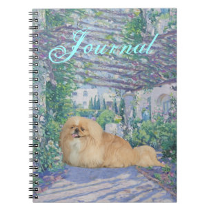 Caderno Espiral Pekingese em Lavanda