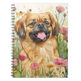 Caderno Espiral Pekingese Journal – Watercolor Cover