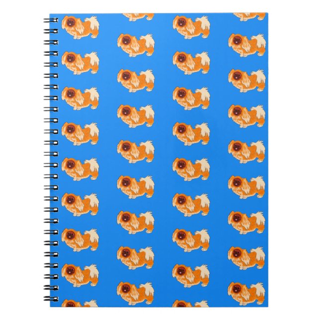 Caderno Espiral Pekingese Pattern (Frente)