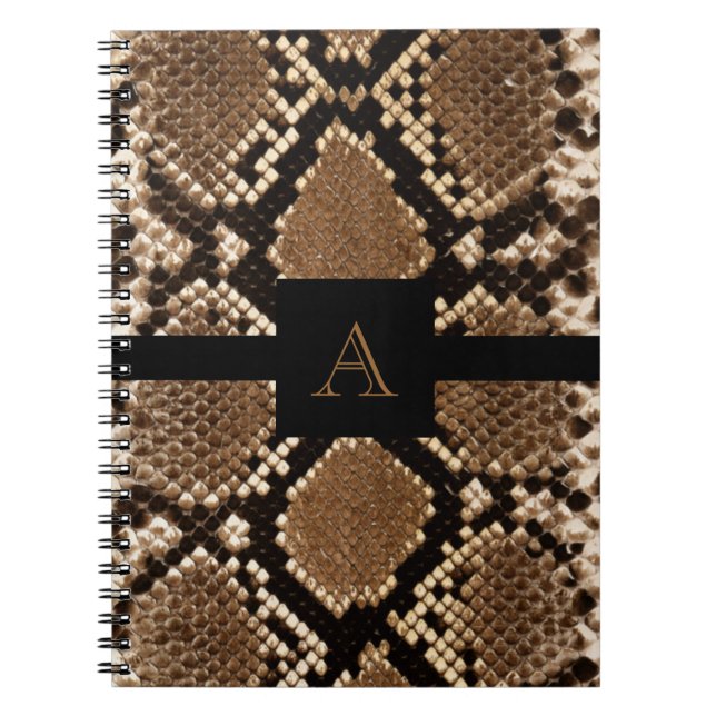 Caderno Espiral Pele cobra (Frente)
