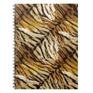 Caderno Espiral Pele de tigre, na moda, tigre, riscado, impressão 