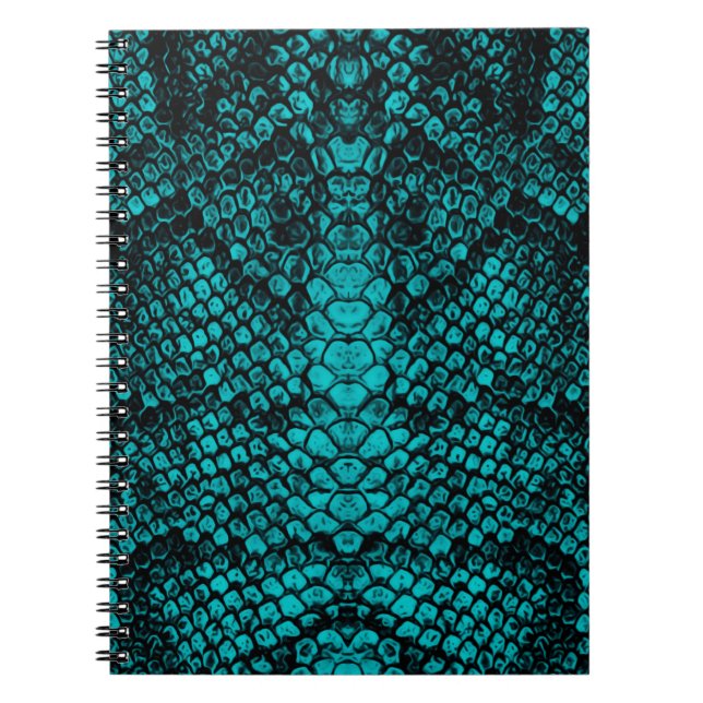 Caderno Espiral Pele Python: Cobra Pattern Design (Frente)