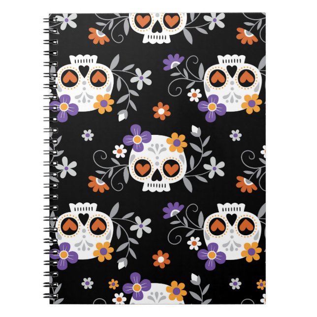 Caderno Espiral Peles De Açúcar Gelado Desenhadas À Mão (Frente)