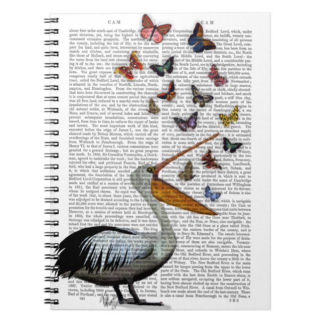 Caderno Espiral Pelican & Butterflies (Frente)