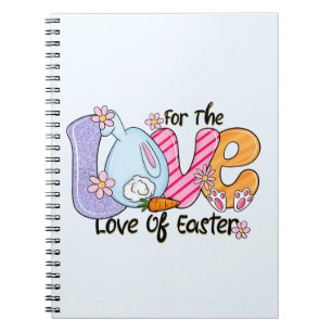 Caderno Espiral Pelo amor à Páscoa - Coelhinho e Ovos Bonitos