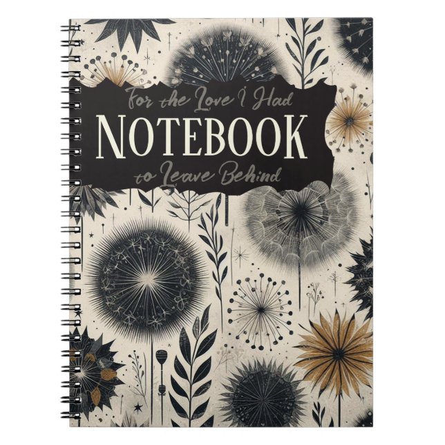 Caderno Espiral Pelo amor que tive de deixar para trás (Frente)