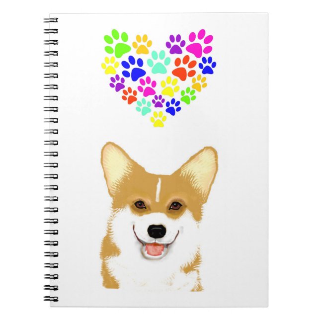 Caderno Espiral Pembroke Corgi  (Frente)