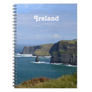 Caderno Espiral Penhascos impressionantes de Moher